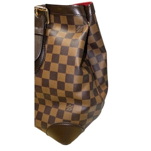 Louis Vuitton Damier Ebene Hampstead MM Medium Size Tote Vintage W/Dustbag - Picture 8 of 13